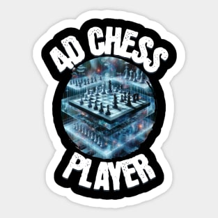 4D Chess Player Sticker